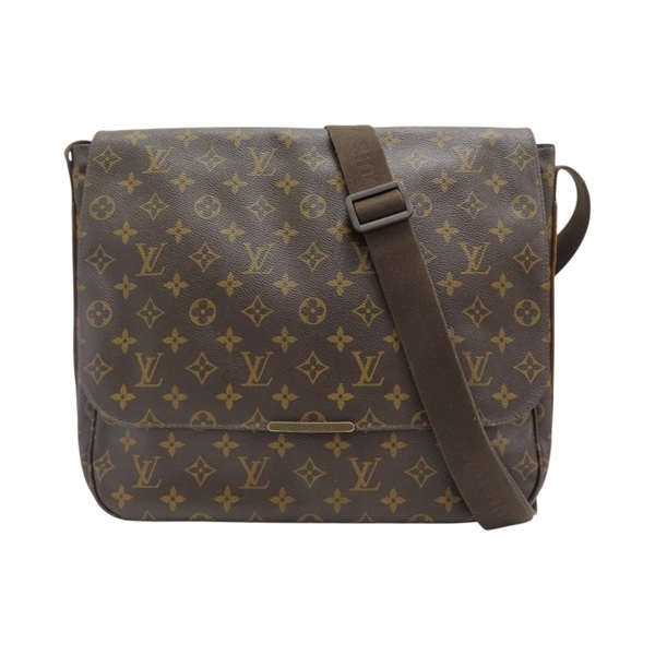 棕色 原花帆布 郵差包 肩背包