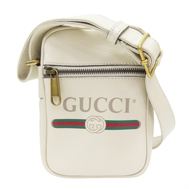 白色 牛皮 肩背包【GUCCI 古馳】 574803.521