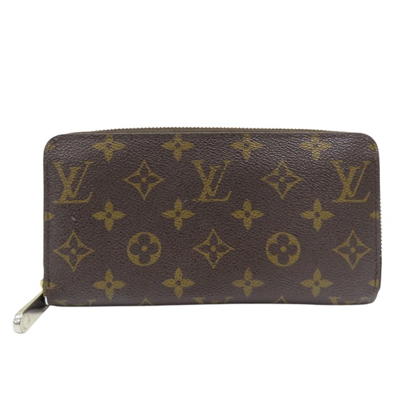 棕色 原花 帆布 Zippy 拉鍊長夾【LOUIS VUITTON LV 路易威登】 M42616