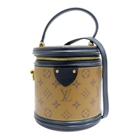 棕色 原花帆布 Cannes 圓筒包 兩用包 M43986