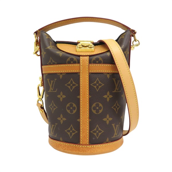 棕色 原花帆布 Duffle 兩用包 M43587