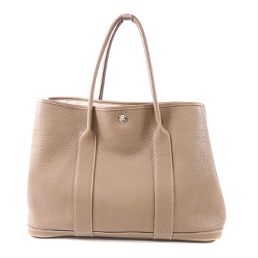 大象灰色 Negonda牛皮 Garden Party 36 手提包 □Q刻【HERMES 愛馬仕】