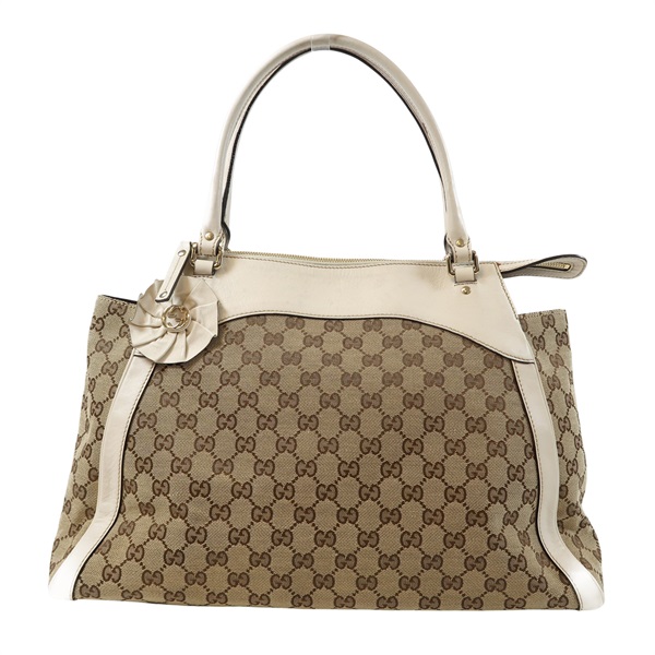 烏木色 緹花帆布 Trophy 托特包【GUCCI 古馳】 189823