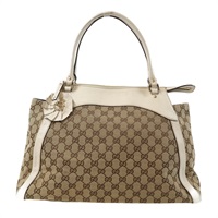 烏木色 緹花帆布 Trophy 托特包【GUCCI 古馳】 189823