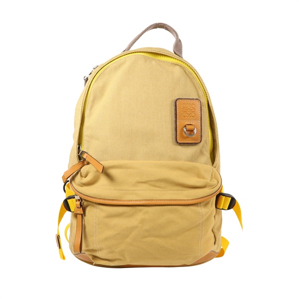 米色 帆布 Eye Loewe Nature 後背包【LOEWE 羅威】