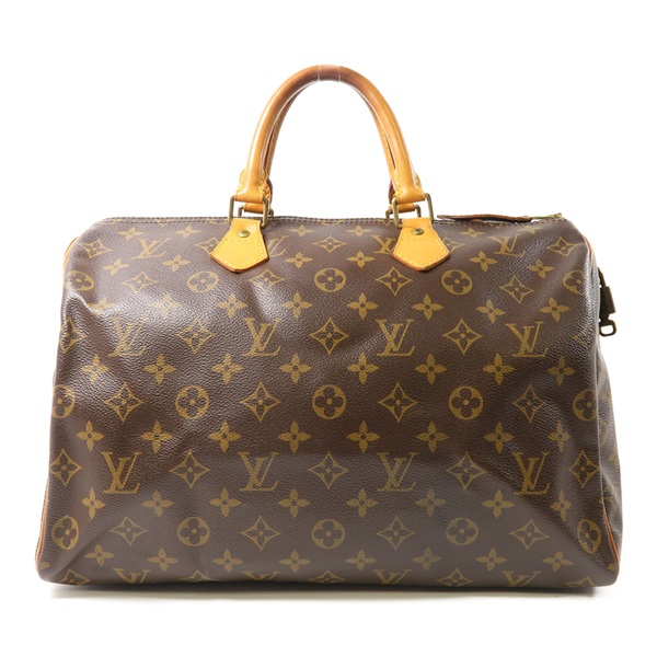 棕色 原花帆布 Speedy 35 波士頓包 手提包 M41524【LOUIS VUITTON LV 路易威登】 M41524