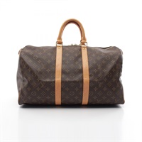 棕色 原花帆布 Keepall 45 手提包 行李袋 M41428【LOUIS VUITTON LV 路易威登】 M41428