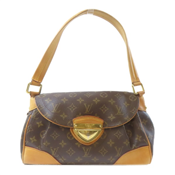 棕色 原花 帆布 Beverly MM 肩背包【LOUIS VUITTON LV 路易威登】 M40121