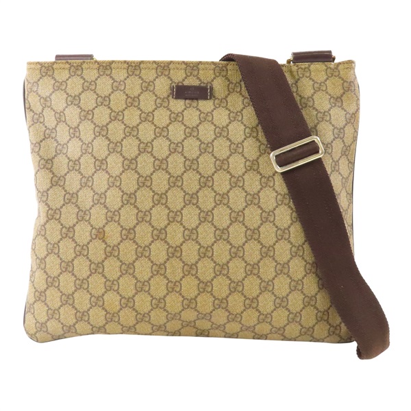 烏木色 GG Supreme帆布 肩背包【GUCCI 古馳】 201446/213048