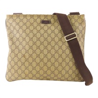 烏木色 GG Supreme帆布 肩背包【GUCCI 古馳】 201446/213048