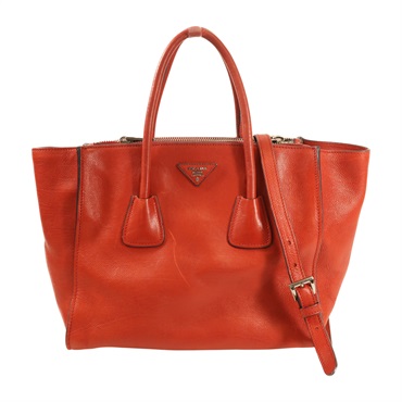 紅色 牛皮 两用包【PRADA 普拉達】