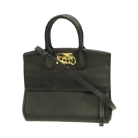 黑色 牛皮 Studio 兩用包【Salvatore Ferragamo 菲拉格慕】 AU-21/H159