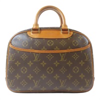 棕色 原花帆布 Trouville 手提包【LOUIS VUITTON LV 路易威登】 M42228