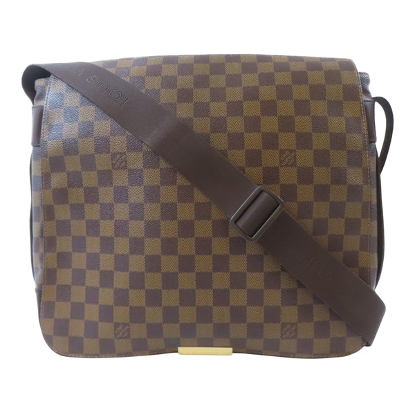棕色 棋盤格 帆布 Bastille 肩背郵差包【LOUIS VUITTON LV 路易威登】 N45258