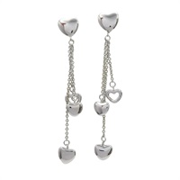 18K白金 925純銀 多心形垂墜耳環【Tiffany & Co 蒂芬妮】