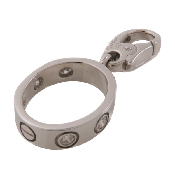 18K白金 Love 鑽石吊墜墜飾【Cartier 卡地亞】