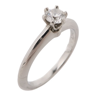 PT950鉑金 鑽石 Solitaire 戒指【Tiffany & Co 蒂芬妮】
