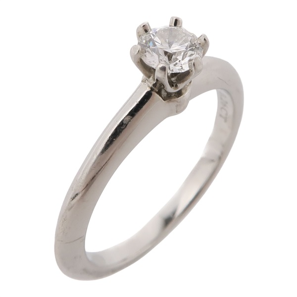 PT950鉑金 鑽石 Solitaire 戒指【Tiffany & Co 蒂芬妮】