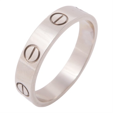 18K白金 Love 戒指 50【Cartier 卡地亞】