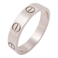 18K白金 Love 戒指 50【Cartier 卡地亞】