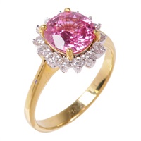 18K黃金/白金 藍寶石 鑽石 戒指【JEWELRY 無品牌珠寶】 Sapphire 3.7g