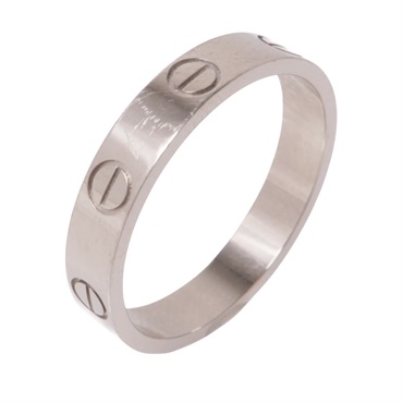 18K白金 Love 戒指 54【Cartier 卡地亞】