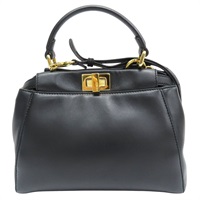 黑色 牛皮 PEEKABOO MINI 肩背包【FENDI 芬迪】 8BN244/K4P/8007