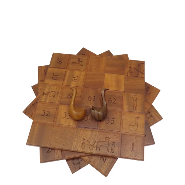 木製 JEU DE L′OIE SNAKES AND LADDERS 桌遊【HERMES 愛馬仕】 BoadGame