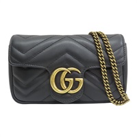 黑色牛皮 Marmont Mini Flap 肩背包 476433【GUCCI 古馳】 476433/BK