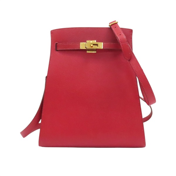 紅色 VGC牛皮 Kelly Sport 肩背包 金扣 ○W刻【HERMES 愛馬仕】 〇W Red/GHW