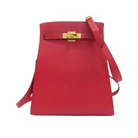 紅色 VGC牛皮 Kelly Sport 肩背包 金扣 ○W刻【HERMES 愛馬仕】 〇W Red/GHW