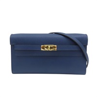 藍色 Epsom牛皮 Kelly To Go 肩背包 B刻 金扣【HERMES 愛馬仕】