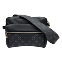 黑色 Taigarama帆布 Outdoor Messenger 肩背包【LOUIS VUITTON LV 路易威登】 M30233