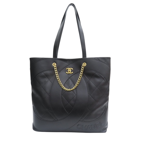 黑色牛皮 兩用包 金扣【CHANEL 香奈兒】 BK