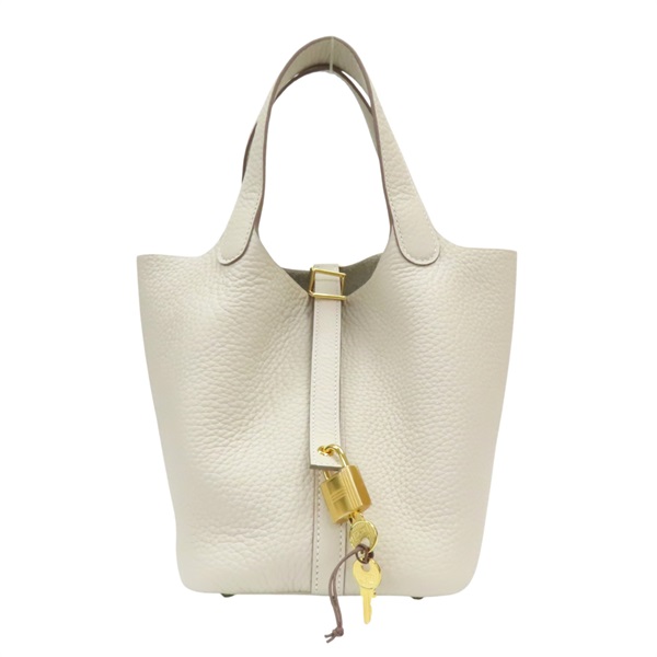 白色 TC牛皮 Picotin Lock 18 手提包 K刻 金扣【HERMES 愛馬仕】 K刻/Craie/GHW