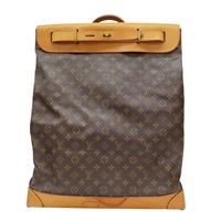 棕色 原花 帆布 Steamer Bag 45 手提包【LOUIS VUITTON LV 路易威登】 M41126