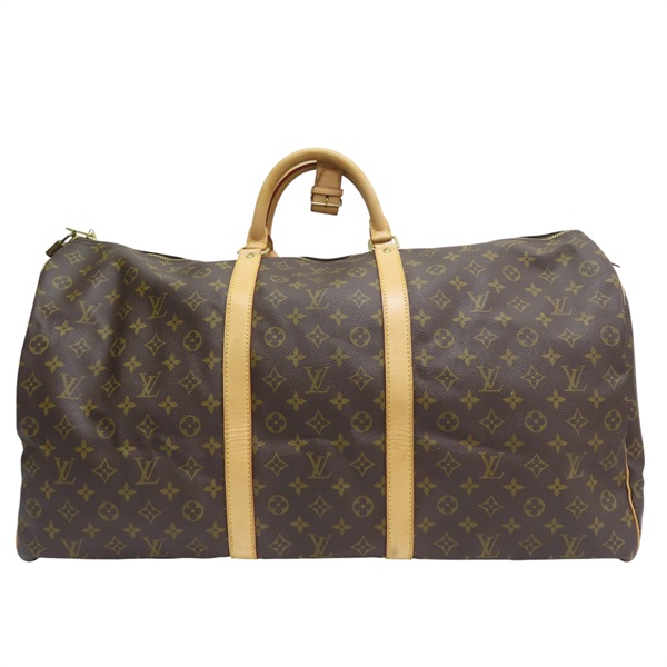 棕色 原花 帆布 Keepall 60 旅行包【LOUIS VUITTON LV 路易威登】 M41422