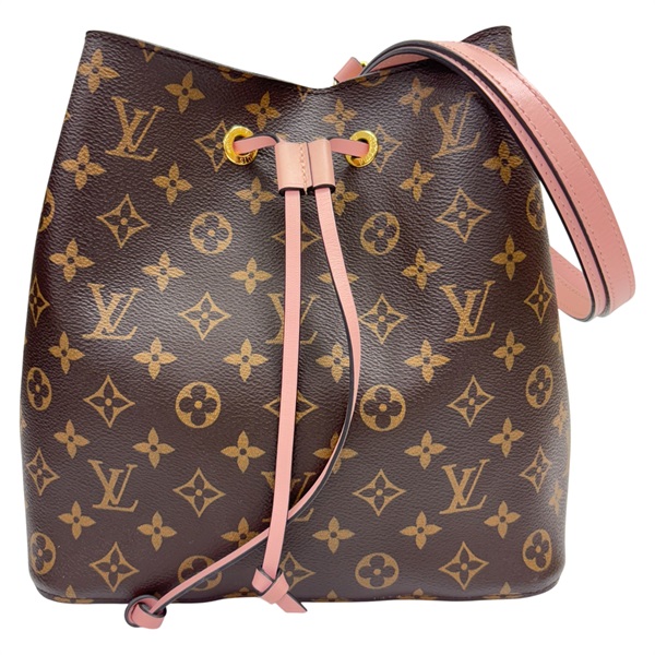 棕色 原花帆布 NeoNoe MM 水桶包 肩背包【LOUIS VUITTON LV 路易威登】 M44022