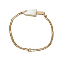 18K玫瑰金 母貝 鑽石 Gelati 手鍊【BVLGARI 寶格麗】 858011