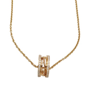 18K玫瑰金 鑽石 B.zero1 項鍊【BVLGARI 寶格麗】 354195