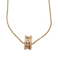 18K玫瑰金 鑽石 B.zero1 項鍊【BVLGARI 寶格麗】 354195