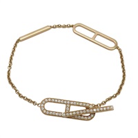 18K玫瑰金 鑽石 Ever Chaine d′ancre 項鍊【HERMES 愛馬仕】 H118443B