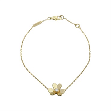18K黃金 鑽石 Frivole Mini 手鍊【Van Cleef ＆ Arpels 梵克雅寶】 VCARPJMM00