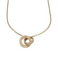 18K玫瑰金 鑽石 Love 項鍊【Cartier 卡地亞】 B7224528