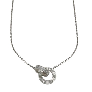 18K白金 鑽石 Love 項鍊【Cartier 卡地亞】 B7216300