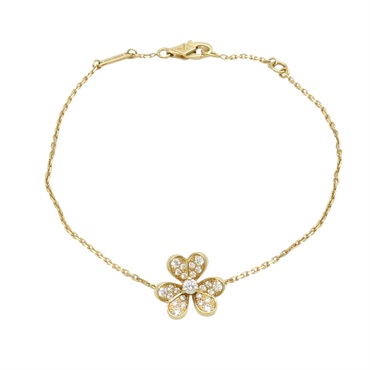 18K黃金 鑽石 Frivole Mini 手鍊【Van Cleef ＆ Arpels 梵克雅寶】 VCARP24100