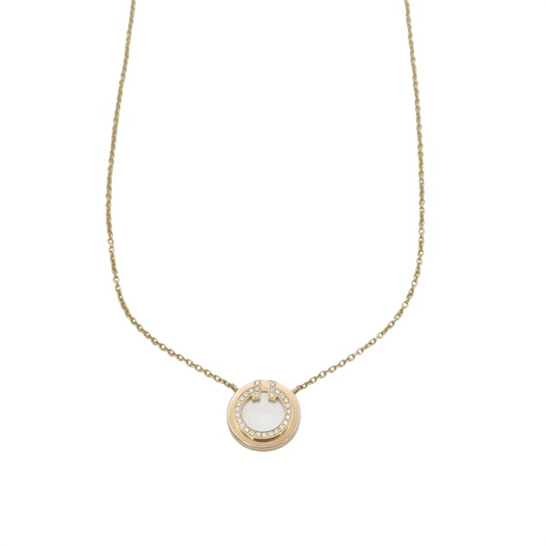 18K玫瑰金 母貝 鑽石 T 項鍊【Tiffany & Co 蒂芬妮】 67467574