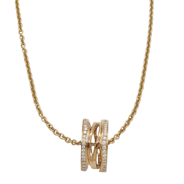 18K玫瑰金 鑽石 B.zero1 項鍊【BVLGARI 寶格麗】 354195