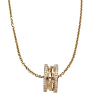 18K玫瑰金 鑽石 B.zero1 項鍊【BVLGARI 寶格麗】 354195