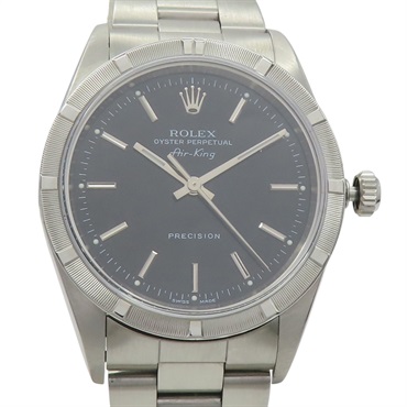 黑色錶盤 不鏽鋼 Air King 腕錶【ROLEX 勞力士】 14010